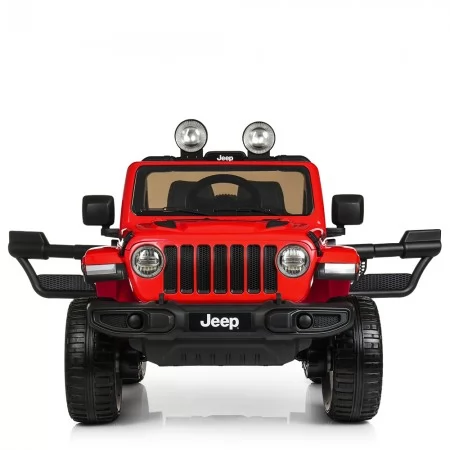 Детский электромобиль Jeep Wrangler Rubicon Bambi красный 4 мотора 35W