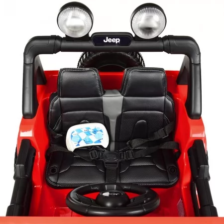 Детский электромобиль Jeep Wrangler Rubicon Bambi красный 4 мотора 35W