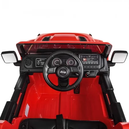 Детский электромобиль Jeep Wrangler Rubicon Bambi красный 4 мотора 35W