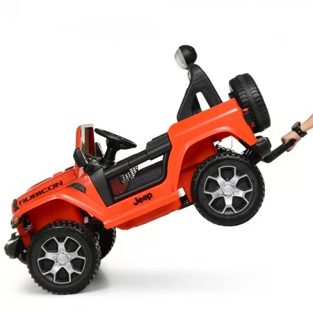 Детский электромобиль Джип Jeep Wrangler Rubicon Bambi M 4176 оранжевый 4 мотора