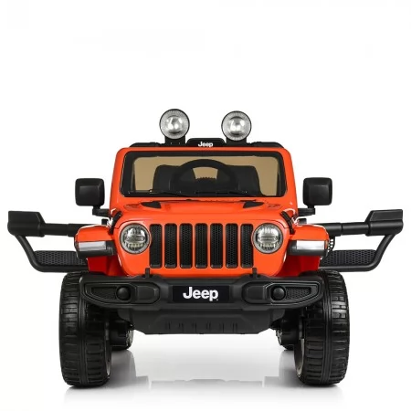 Детский электромобиль Джип Jeep Wrangler Rubicon Bambi M 4176 оранжевый 4 мотора