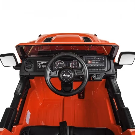 Детский электромобиль Джип Jeep Wrangler Rubicon Bambi M 4176 оранжевый 4 мотора