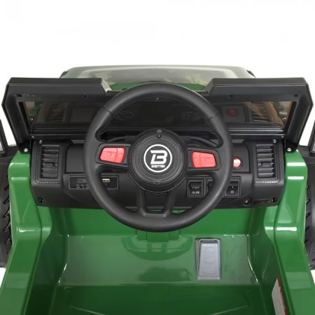 Дитячий електромобіль Джип Bambi M 4557 EBLR-10 Jeep Wrangler, темно-зелений Дитячий електромобіль Джип Bambi M 4557 EBLR-10 Jeep Wrangler, темно-зелений