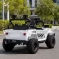 Детский электромобиль Джип Bambi Racer M 6325EBLR-1 Jeep Wrangler белый, 2 мотора по 25W, MP3, USB, Bluetooth, EVA, кожа