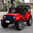 Дитячий електромобіль Джип Jeep Bambi M 3237 EBLR-3 червоний, 4 мотори по 45W, EVA, екокожа, MP3, Bluetooth