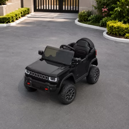 Детский электромобиль Джип Jeep Recon JJ2500EBLR-2 двухместный, 4 мотора по 25W, EVA, кожа, MP3, USB, Bluetooth, черный Детский электромобиль Джип Jeep Recon JJ2500EBLR-2 двухместный, 4 мотора по 25W, EVA, кожа, MP3, USB, Bluetooth, черный