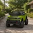 Детский электромобиль Джип Jeep Recon JJ2500EBLR-5 двухместный, 4 мотора по 25W, EVA, кожа, MP3, USB, Bluetooth, зеленый
