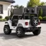 Детский электромобиль Jeep Wrangler Rubicon белый с музыкой и Bluetooth