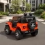 Детский электромобиль Джип Jeep Wrangler Rubicon Bambi M 4176 оранжевый 4 мотора