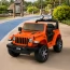 Детский электромобиль Джип Jeep Wrangler Rubicon Bambi M 4176 оранжевый 4 мотора