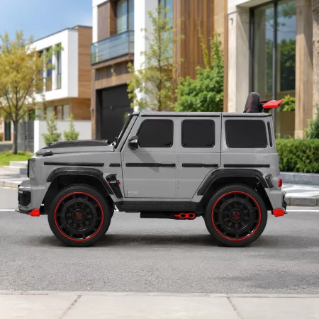 Детский электромобиль Джип Mercedes-AMG G 63 Brabus Rocket 900 M 6257EBLR-11 серый, Гелендваген, 4 мотора по 35W, EVA, кожаное сиденье, MP3, USB, Bluetooth Детский электромобиль Джип Mercedes-AMG G 63 Brabus Rocket 900 M 6257EBLR-11 серый, Гелендваген, 4 мотора по 35W, EVA, кожаное сиденье, MP3, USB, Bluetooth
