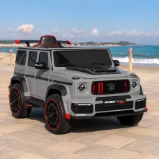 Детский электромобиль Джип Mercedes-AMG G 63 Brabus Rocket 900 M 6257EBLR-11 серый, Гелендваген, 4 мотора по 35W, EVA, кожаное сиденье, MP3, USB, Bluetooth Детский электромобиль Джип Mercedes-AMG G 63 Brabus Rocket 900 M 6257EBLR-11 серый, Гелендваген, 4 мотора по 35W, EVA, кожаное сиденье, MP3, USB, Bluetooth