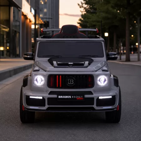Детский электромобиль Джип Mercedes-AMG G 63 Brabus Rocket 900 M 6257EBLR-11 серый, Гелендваген, 4 мотора по 35W, EVA, кожаное сиденье, MP3, USB, Bluetooth Детский электромобиль Джип Mercedes-AMG G 63 Brabus Rocket 900 M 6257EBLR-11 серый, Гелендваген, 4 мотора по 35W, EVA, кожаное сиденье, MP3, USB, Bluetooth