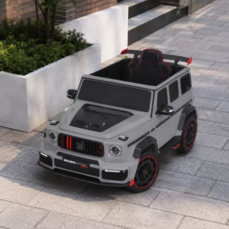 Детский электромобиль Джип Mercedes-AMG G 63 Brabus Rocket 900 M 6257EBLR-11 серый, Гелендваген, 4 мотора по 35W, EVA, кожаное сиденье, MP3, USB, Bluetooth Детский электромобиль Джип Mercedes-AMG G 63 Brabus Rocket 900 M 6257EBLR-11 серый, Гелендваген, 4 мотора по 35W, EVA, кожаное сиденье, MP3, USB, Bluetooth