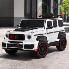 Дитячий електромобіль Джип Mercedes-AMG G 63 Brabus Rocket 900 M 6257EBLR-1 білий, Гелендваген, 4 мотори по 35W, EVA, екошкіра, MP3, Bluetooth Дитячий електромобіль Джип Mercedes-AMG G 63 Brabus Rocket 900 M 6257EBLR-1 білий, Гелендваген, 4 мотори по 35W, EVA, екошкіра, MP3, Bluetooth