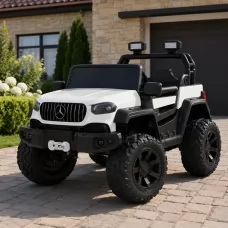 Дитячий електромобіль Джип Mercedes-Benz AMG M 5898 EBLR-1 білий, 4 мотори по 25W, EVA, шкіра, MP3, USB, Bluetooth Дитячий електромобіль Джип Mercedes-Benz AMG M 5898 EBLR-1 білий, 4 мотори по 25W, EVA, шкіра, MP3, USB, Bluetooth