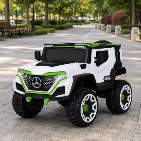 Детский электромобиль Джип Mercedes-Benz Ener-G-Force M 5912 EBLR-1, 4 мотора по 25W, EVA, экокожа, MP3, USB, Bluetooth, белый