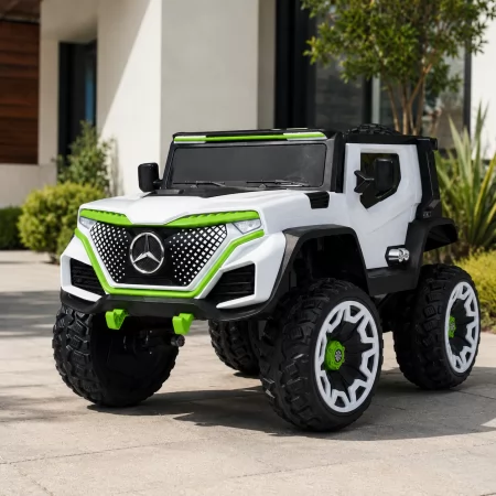 Детский электромобиль Джип Mercedes-Benz Ener-G-Force M 5912 EBLR-1, 4 мотора по 25W, EVA, экокожа, MP3, USB, Bluetooth, белый