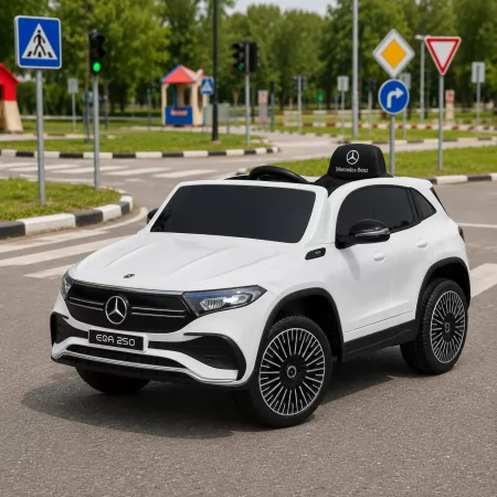 Дитячий електромобіль Джип Mercedes-Benz EQA 250 Bambi M 5027 EBLR-1 білий, 4 мотори по 25W, EVA, екошкіра, MP3, USB Дитячий електромобіль Джип Mercedes-Benz EQA 250 Bambi M 5027 EBLR-1 білий, 4 мотори по 25W, EVA, екошкіра, MP3, USB