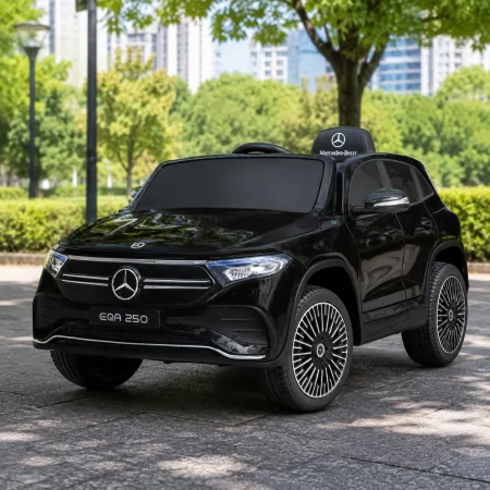 Дитячий електромобіль Джип Mercedes-Benz EQA 250 Bambi M 5027 EBLRS-2 чорний, 4 мотори по 25W, EVA, екошкіра, MP3, USB, фарбований кузов