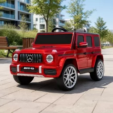 Детский электромобиль Джип Mercedes-Benz G-Class AMG G 63 M 6236EBLRS-3 красный, 2 мотора по 30W, EVA, сиденье из эко-кожи, MP3, Bluetooth