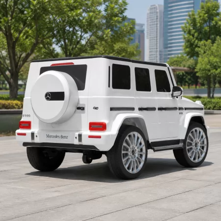 Дитячий електромобіль Джип Mercedes-Benz G-Class G500 Гелендваген Bambi M 5028 EBLR-1 білий, 4 мотори по 25W, EVA, шкіра, MP3, USB Дитячий електромобіль Джип Mercedes-Benz G-Class G500 Гелендваген Bambi M 5028 EBLR-1 білий, 4 мотори по 25W, EVA, шкіра, MP3, USB