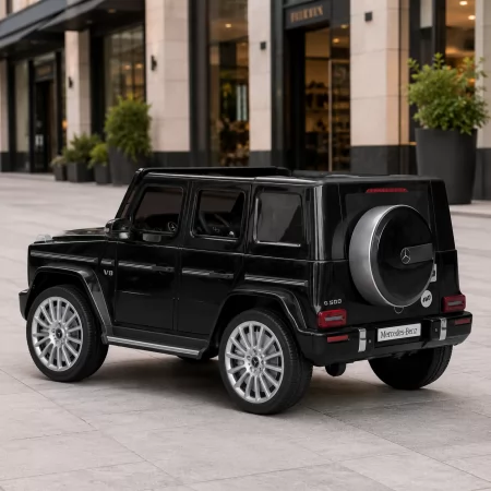 Дитячий електромобіль Джип Mercedes-Benz G-Class G500 Гелендваген Bambi M 5028 EBLRS-2 фарбований чорний, 4 мотори по 25W, EVA, шкіра, MP3, USB