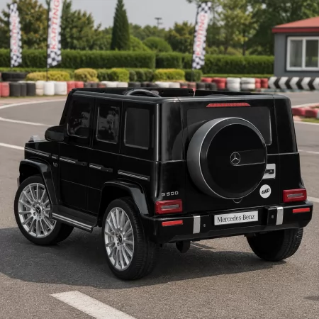 Дитячий електромобіль Джип Mercedes-Benz G-Class G500 Гелендваген Bambi M 5028 EBLRS-2 фарбований чорний, 4 мотори по 25W, EVA, шкіра, MP3, USB