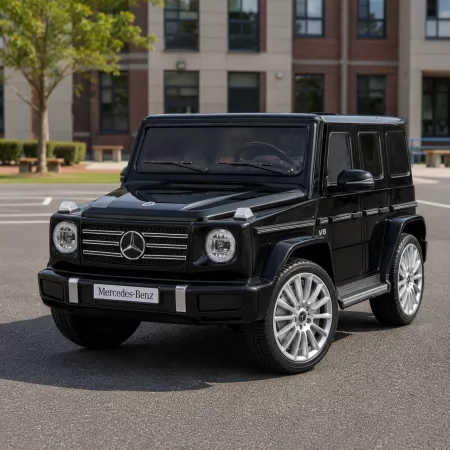 Дитячий електромобіль Джип Mercedes-Benz G-Class G500 Гелендваген Bambi M 5028 EBLRS-2 фарбований чорний, 4 мотори по 25W, EVA, шкіра, MP3, USB