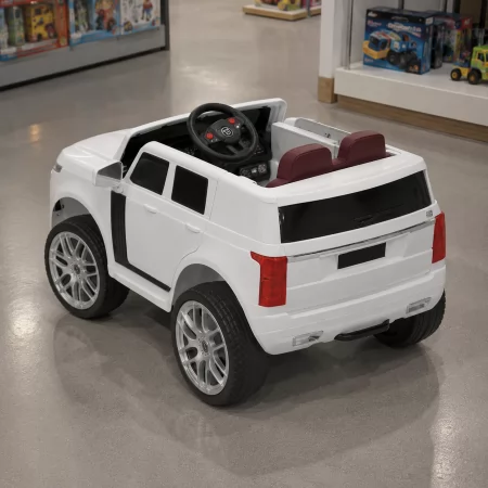 Дитячий електромобіль Джип Nissan Bambi M 4837 EBLR-1 білий, 4 мотори по 25W, EVA, сидіння з екошкіри, MP3, USB Дитячий електромобіль Джип Nissan Bambi M 4837 EBLR-1 білий, 4 мотори по 25W, EVA, сидіння з екошкіри, MP3, USB