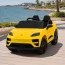 Детский электромобиль Джип Porsche Macan Turbo M 6314EBLR-6 желтый, 2 мотора по 35W, EVA, экокожа, Bluetooth, MP3
