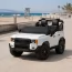 Дитячий електромобіль Джип Toyota Land Cruiser M 6280EBLR-1 двомісний, 2 мотори по 45W, MP3/USB/TF, Bluetooth, EVA, шкіра, білий