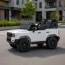 Дитячий електромобіль Джип Toyota Land Cruiser M 6280EBLR-1 двомісний, 2 мотори по 45W, MP3/USB/TF, Bluetooth, EVA, шкіра, білий
