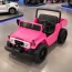 Детский электромобиль Джип Toyota Land Cruiser Pickup M 6308EBLR-8, 2 мотора по 35W, EVA, экокожа, MP3, USB, Bluetooth, розовый