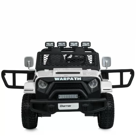 Детский электромобиль Джип Warpath Gravity M 6108EBLR-1 двухместный, 4 мотора по 90W, EVA, кожа, Bluetooth, MP3, USB, FM, белый