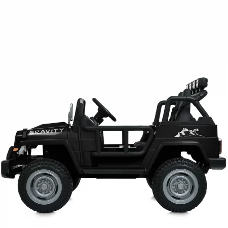 Детский электромобиль Джип Warpath Gravity M 6108EBLR-2 двухместный, 4 мотора по 90W, EVA, кожа, Bluetooth, MP3, USB, FM, черный