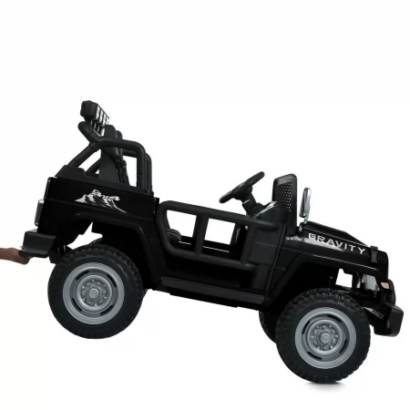 Детский электромобиль Джип Warpath Gravity M 6108EBLR-2 двухместный, 4 мотора по 90W, EVA, кожа, Bluetooth, MP3, USB, FM, черный