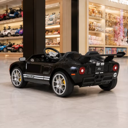 Дитячий електромобіль Ford GT M 6107EBLR-2 чорний, 4 мотори по 90W, Bluetooth, шкіра