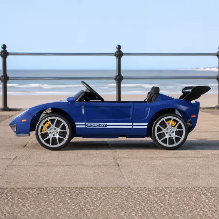 Детский электромобиль Ford GT M 6107EBLR-4 синий, 4 мотора по 90W, Bluetooth, кожа Детский электромобиль Ford GT M 6107EBLR-4 синий, 4 мотора по 90W, Bluetooth, кожа