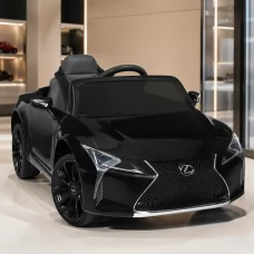 Дитячий електромобіль Lexus LC 500 Bambi JE 1618 EBLR-2, чорний, 2 мотори по 35W, EVA колеса, шкіряне сидіння