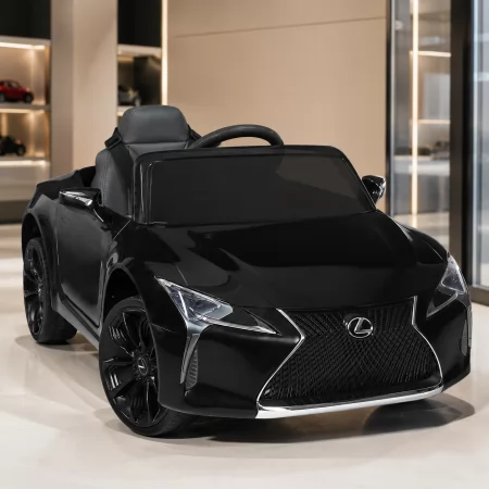 Детский электромобиль Lexus LC 500 Bambi JE 1618 EBLR-2, черный, 2 мотора по 35W, EVA колёса, кожаное сиденье