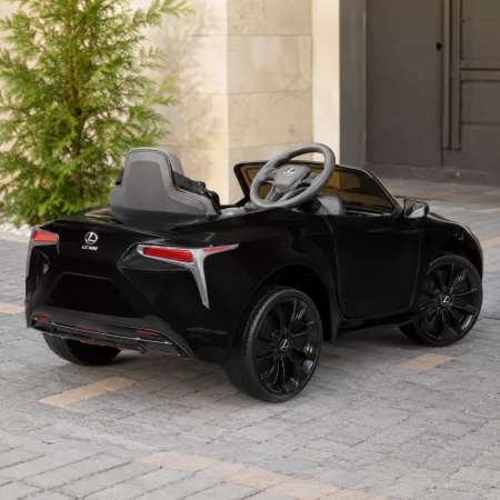 Детский электромобиль Lexus LC 500 Bambi JE 1618 EBLR-2, черный, 2 мотора по 35W, EVA колёса, кожаное сиденье