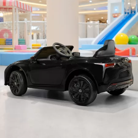 Детский электромобиль Lexus LC 500 Bambi JE 1618 EBLR-2, черный, 2 мотора по 35W, EVA колёса, кожаное сиденье