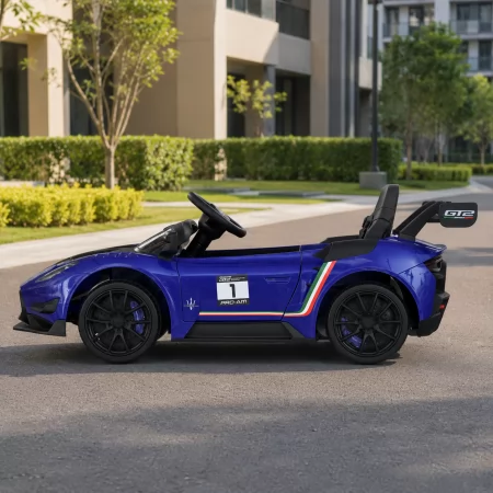 Дитячий електромобіль Maserati MC20 GT2 Bambi M 5105EBLR-4 синій, 4 мотори по 25W, EVA, шкіра, MP3, Bluetooth