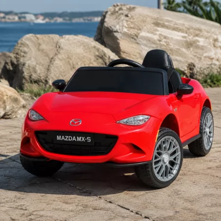 Дитячий електромобіль Mazda MX-5 M 5846EBLR-3 червоний, 4 мотори по 25W, EVA, екошкіра, MP3, USB, Bluetooth Дитячий електромобіль Mazda MX-5 M 5846EBLR-3 червоний, 4 мотори по 25W, EVA, екошкіра, MP3, USB, Bluetooth