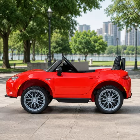 Дитячий електромобіль Mazda MX-5 M 5846EBLR-3 червоний, 4 мотори по 25W, EVA, екошкіра, MP3, USB, Bluetooth Дитячий електромобіль Mazda MX-5 M 5846EBLR-3 червоний, 4 мотори по 25W, EVA, екошкіра, MP3, USB, Bluetooth