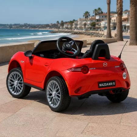 Дитячий електромобіль Mazda MX-5 M 5846EBLR-3 червоний, 4 мотори по 25W, EVA, екошкіра, MP3, USB, Bluetooth Дитячий електромобіль Mazda MX-5 M 5846EBLR-3 червоний, 4 мотори по 25W, EVA, екошкіра, MP3, USB, Bluetooth