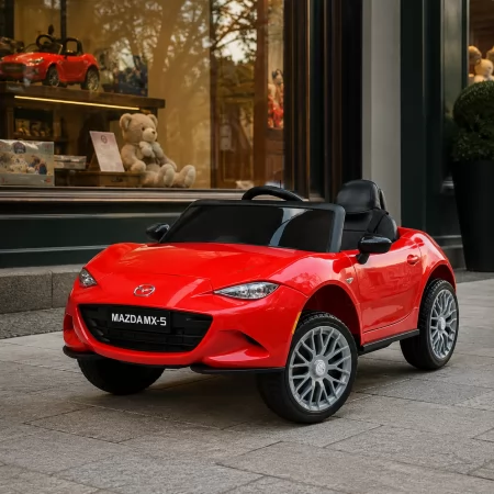 Дитячий електромобіль Mazda MX-5 M 5846EBLR-3 червоний, 4 мотори по 25W, EVA, екошкіра, MP3, USB, Bluetooth Дитячий електромобіль Mazda MX-5 M 5846EBLR-3 червоний, 4 мотори по 25W, EVA, екошкіра, MP3, USB, Bluetooth