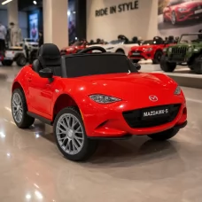 Дитячий електромобіль Mazda MX-5 M 5846EBLR-3 червоний, 4 мотори по 25W, EVA, екошкіра, MP3, USB, Bluetooth