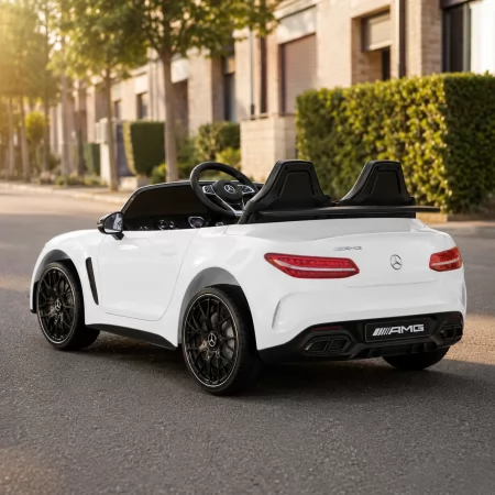 Дитячий електромобіль Mercedes-AMG GT R Roadster M 6313(MP4)EBLR-1 білий, двомісний, 4 мотори по 200W, MP4, Bluetooth, EVA, екошкіра Дитячий електромобіль Mercedes-AMG GT R Roadster M 6313(MP4)EBLR-1 білий, двомісний, 4 мотори по 200W, MP4, Bluetooth, EVA, екошкіра